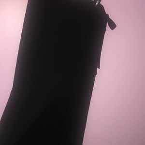 Black wrap skirt